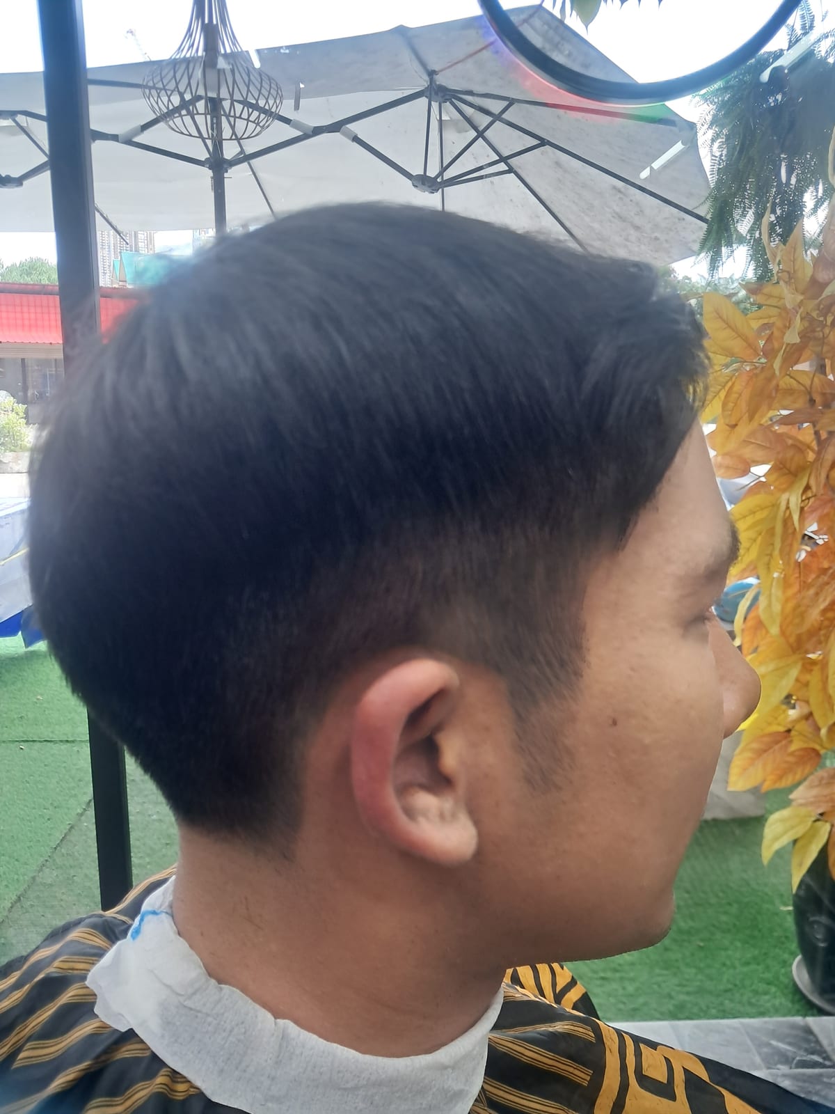 Men's haircut styled at Wonderland Jomtien Beauty Salon