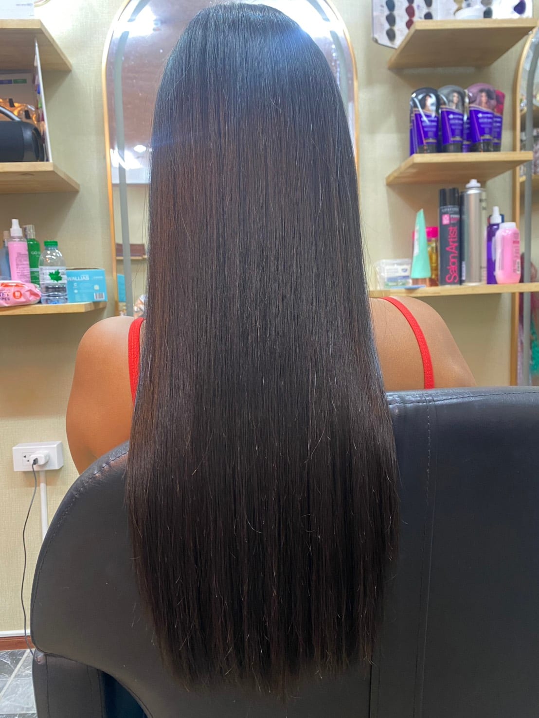 Women's hair styled at Wonderland Jomtien Beauty Salon