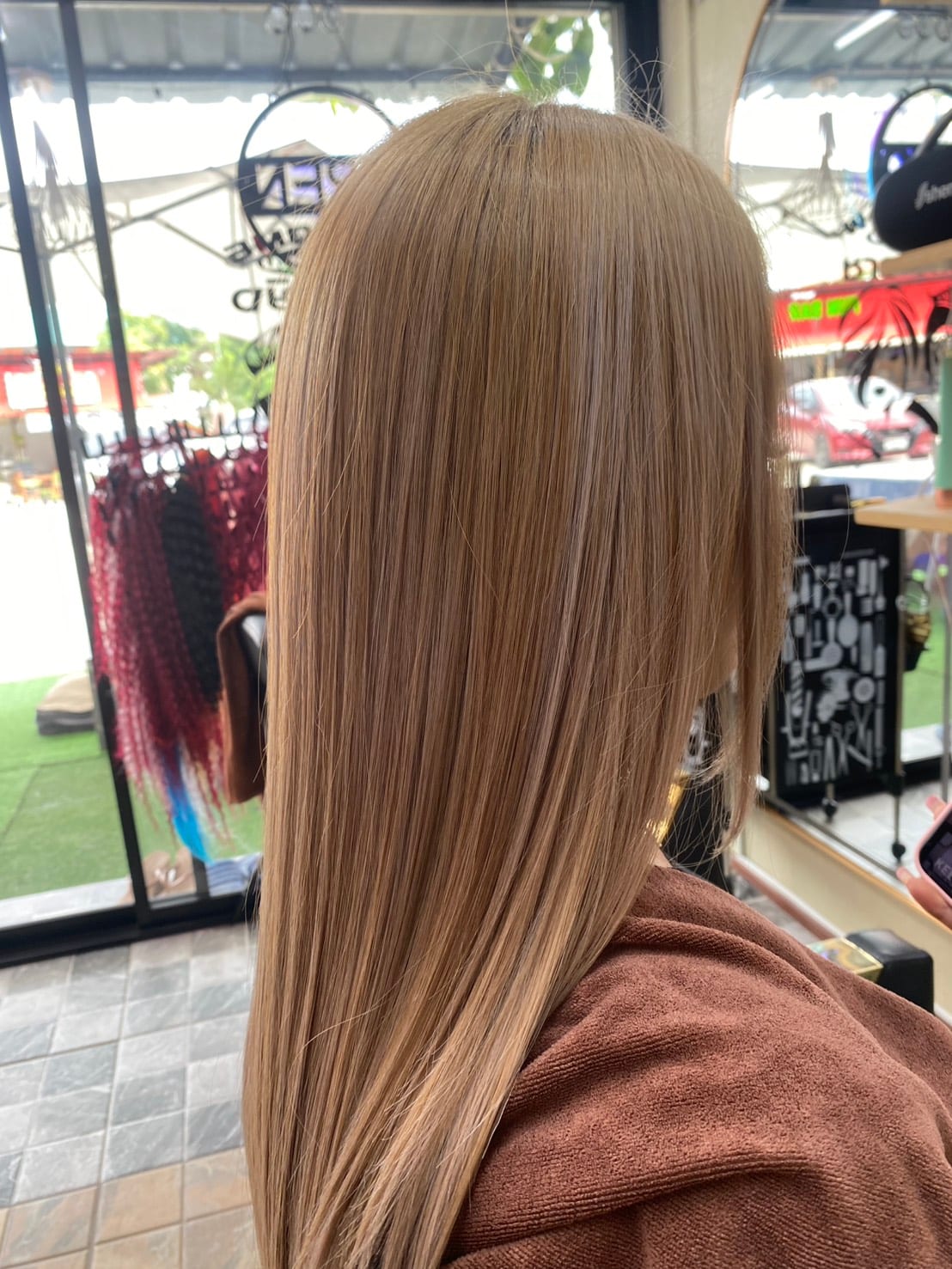 Women's hair styled at Wonderland Jomtien Beauty Salon
