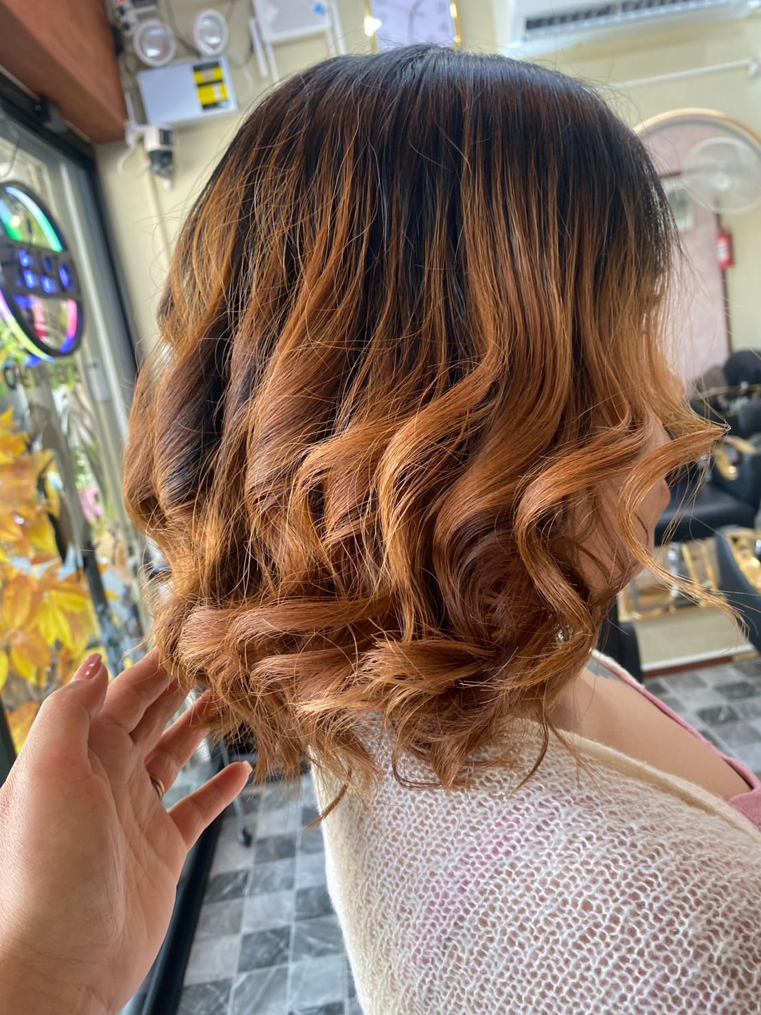 Women's hair styled at Wonderland Jomtien Beauty Salon