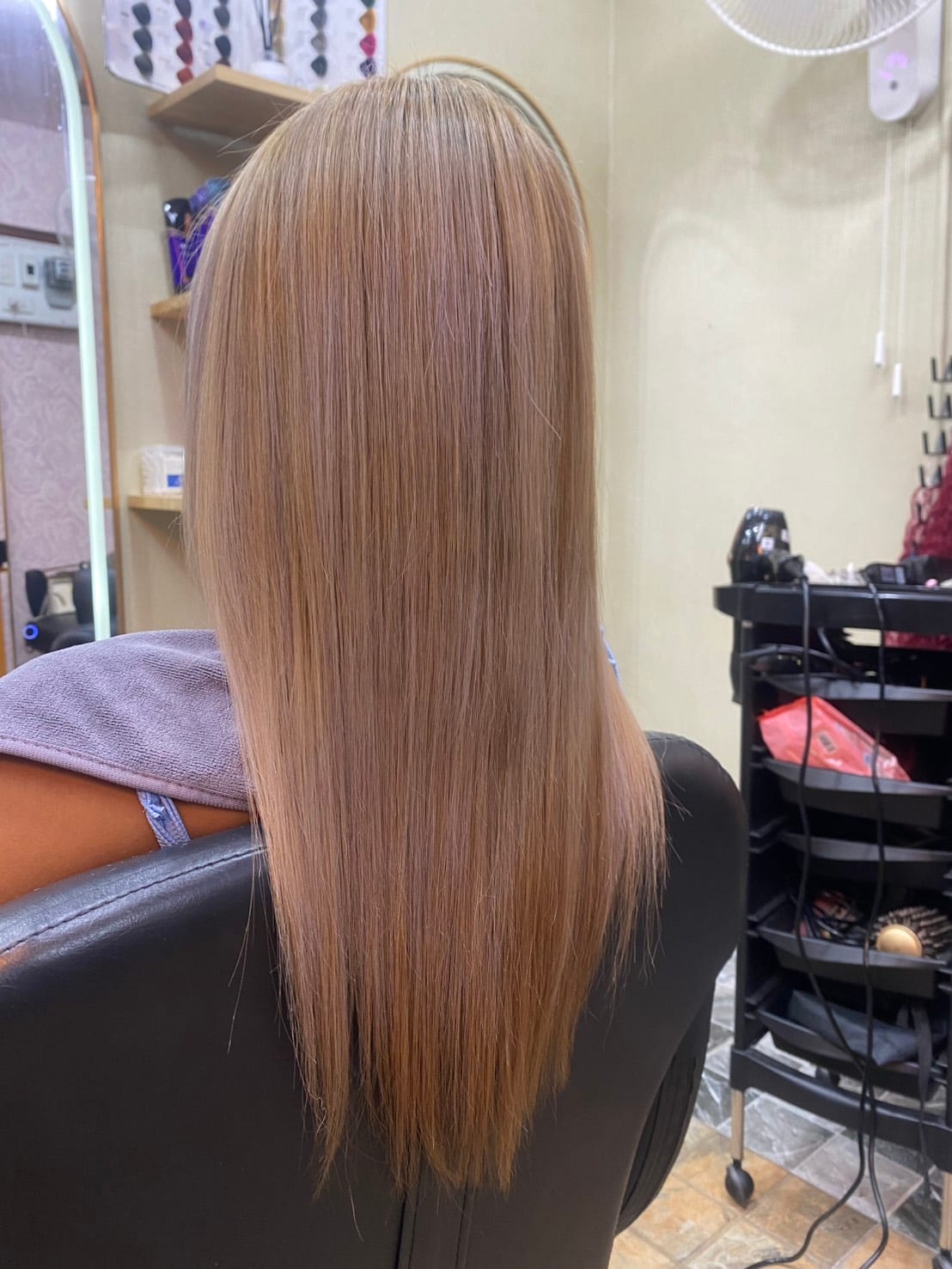 Women's hair styled at Wonderland Jomtien Beauty Salon
