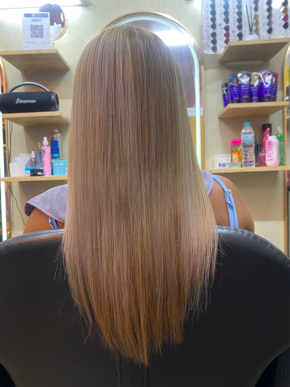 Women's hair styled at Wonderland Jomtien Beauty Salon