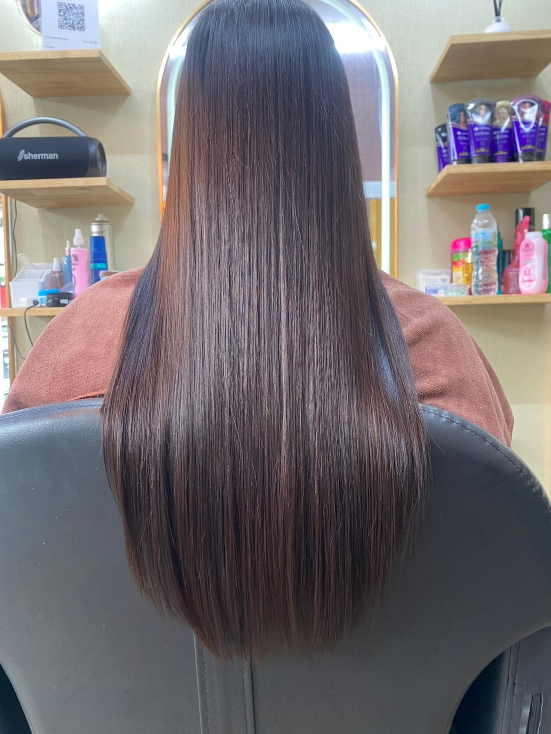 Women's hair styled at Wonderland Jomtien Beauty Salon