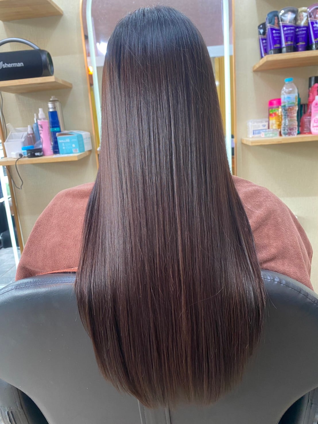 Women's hair styled at Wonderland Jomtien Beauty Salon