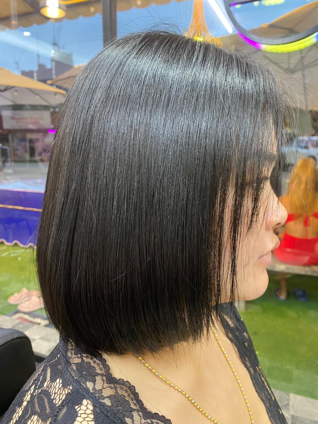 Women's hair styled at Wonderland Jomtien Beauty Salon