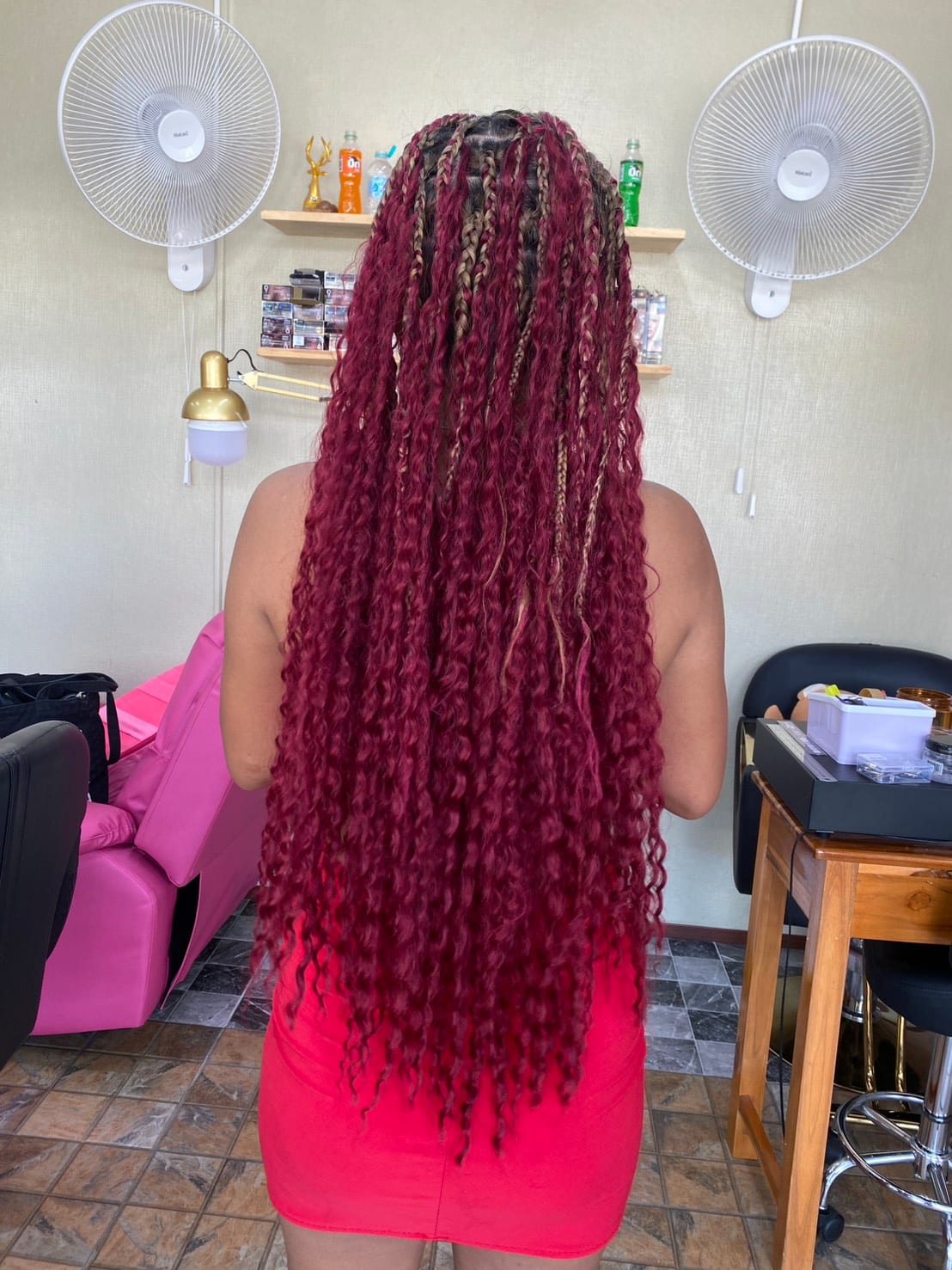 Women's hair styled at Wonderland Jomtien Beauty Salon