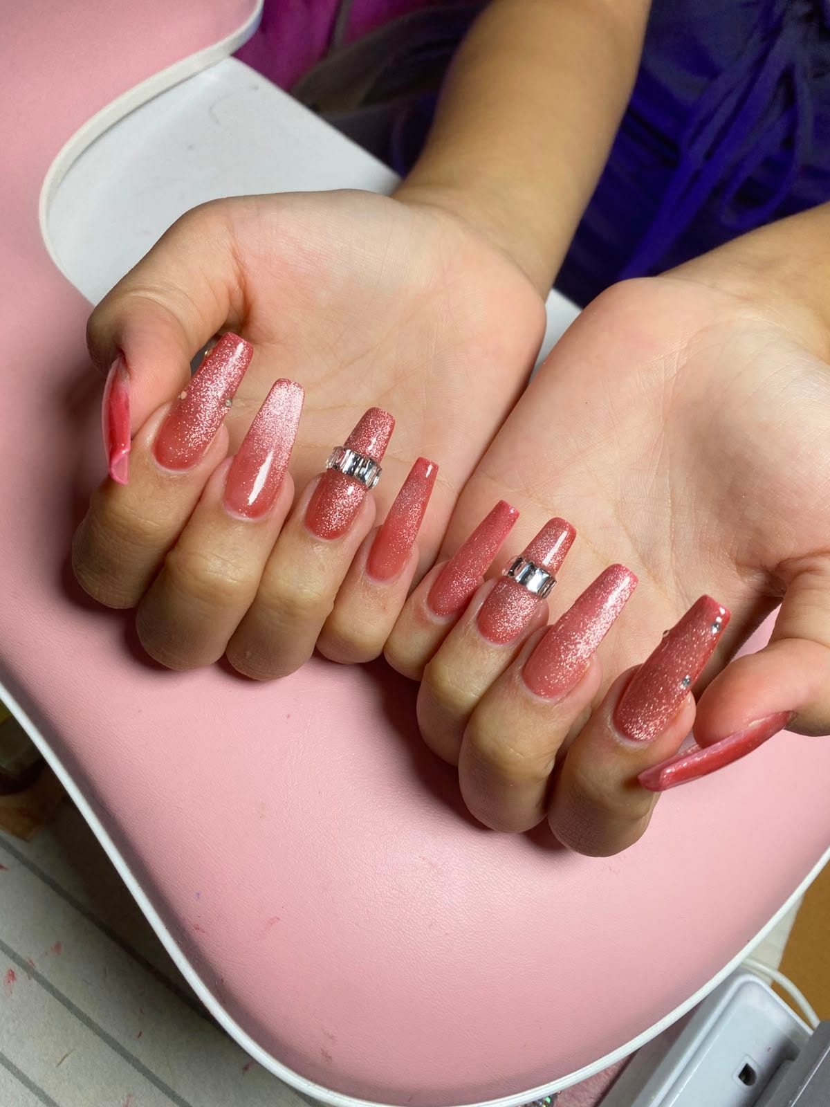 Nail work at Wonderland Jomtien Beauty Salon