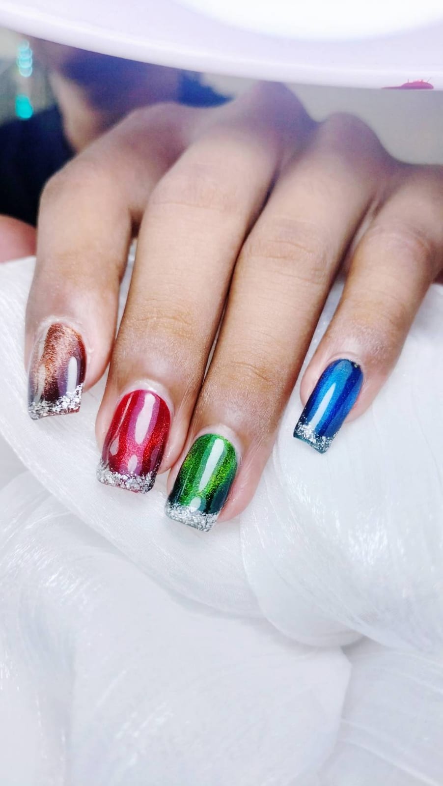 Nail work at Wonderland Jomtien Beauty Salon